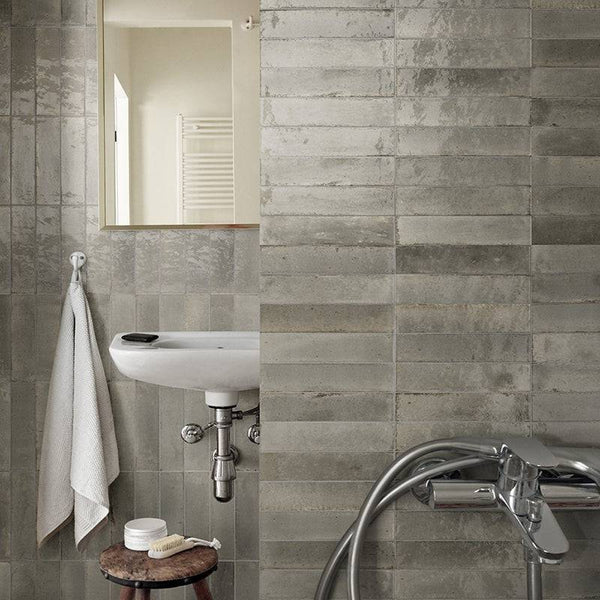 Zellige Greige Moroccan Porcelain 240x60 - Stone and Tile Projects