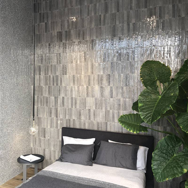 Zellige Greige Moroccan Porcelain 240x60 - Stone and Tile Projects