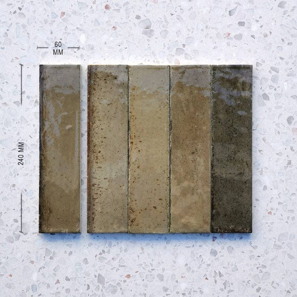 Zellige Musk Moroccan Porcelain 240x60 - Stone and Tile Projects