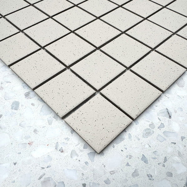 Cagliari Nude White Fusion Full Bodied Porcelain Mosaic