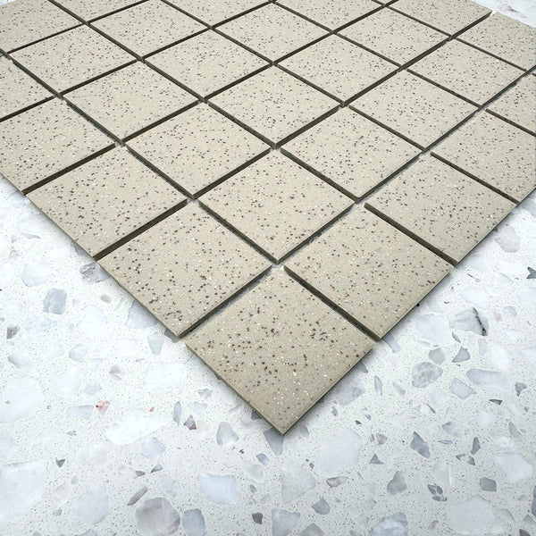Cagliari Biscuit Full Bodied Porcelain Mosaic