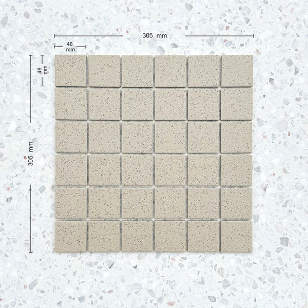 Cagliari Biscuit Full Bodied Porcelain Mosaic