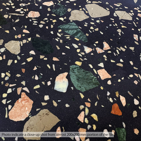Carbon Rojo Coarse Grain Terrazzo STP-20