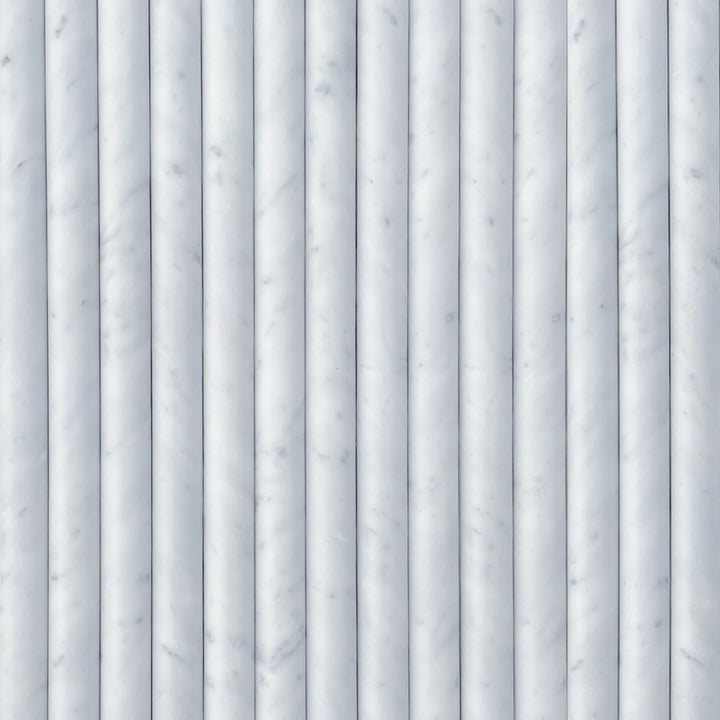 Carrara Bianco Marble Convex Flute Plus