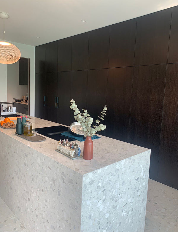 Coarse Grain White Terrazzo STP-04