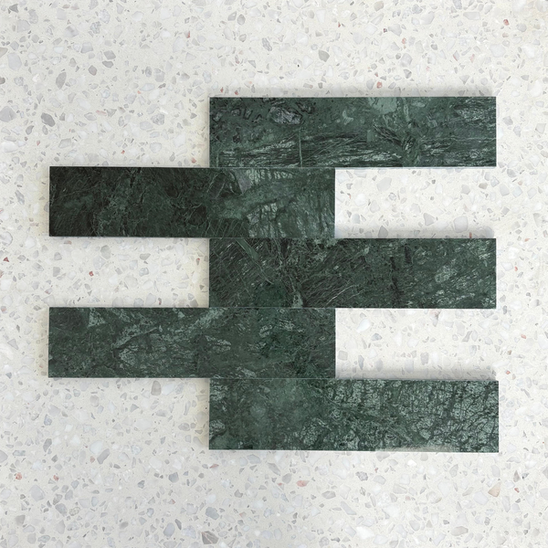 Forest Green Subway 305x75 - Stone and Tile Projects 