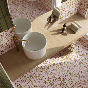 Forest Pink Terrazzo STP-22 - Stone and Tile Projects 