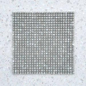Grigio Bosco Pixel Marble Mosaic - Stone and Tile Projects 