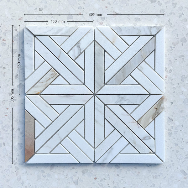 Intarsio Calacatta Oro Marble Mosaic