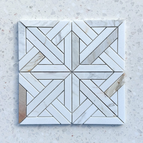 Intarsio Calacatta Oro Marble Mosaic