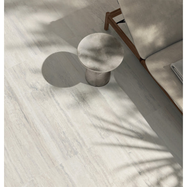 Calico White Travertine Veincut Porcelain