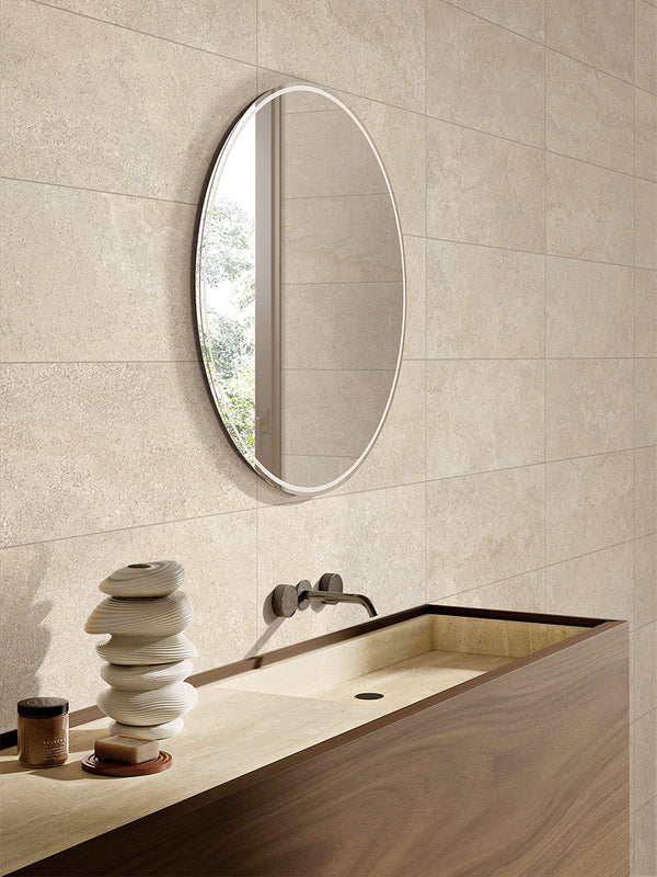 Kashan Limestone Clay Porcelain - Stone and Tile Projects 