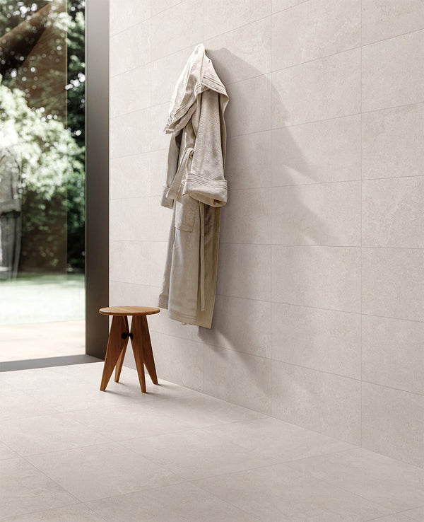 Kashan Limestone Gypsum Porcelain - Stone and Tile Projects 