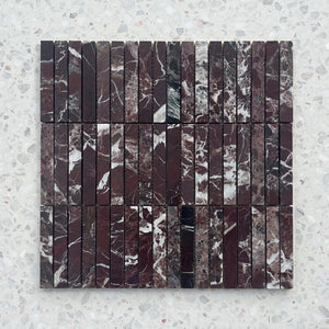 Kit Kat Rojo Viola Marble Finger Mosaic