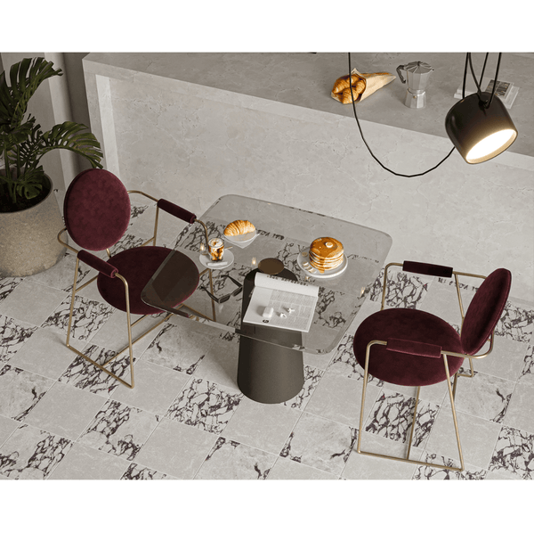 Nebula Checkerboard Tumbled Marble - Stone and Tile Projects 