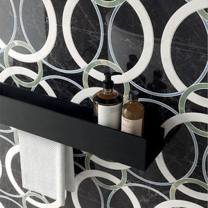 Nuvola Marquina Wallpaper Decor Italian Porcelain - Stone and Tile Projects 