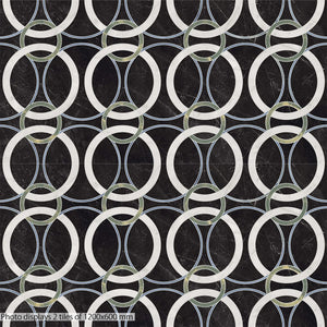Nuvola Marquina Wallpaper Decor Italian Porcelain - Stone and Tile Projects 