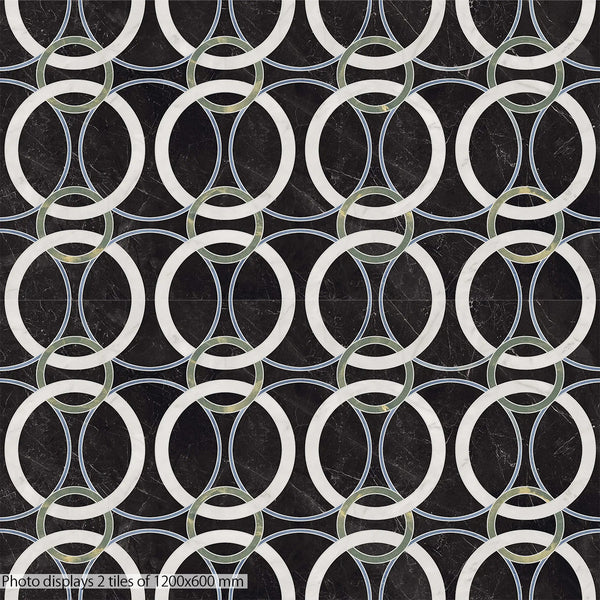 Nuvola Marquina Wallpaper Decor Italian Porcelain - Stone and Tile Projects 