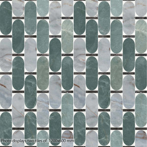 Nuvola Ocean Wallpaper Decor Italian Porcelain - Stone and Tile Projects 