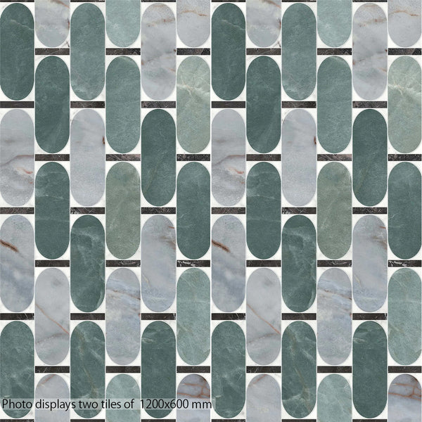 Nuvola Ocean Wallpaper Decor Italian Porcelain - Stone and Tile Projects 