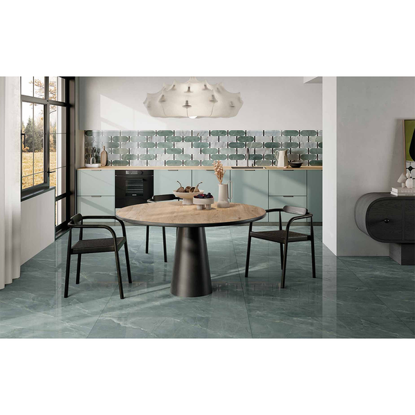 Nuvola Sea Green Italian Porcelain - Stone and Tile Projects 