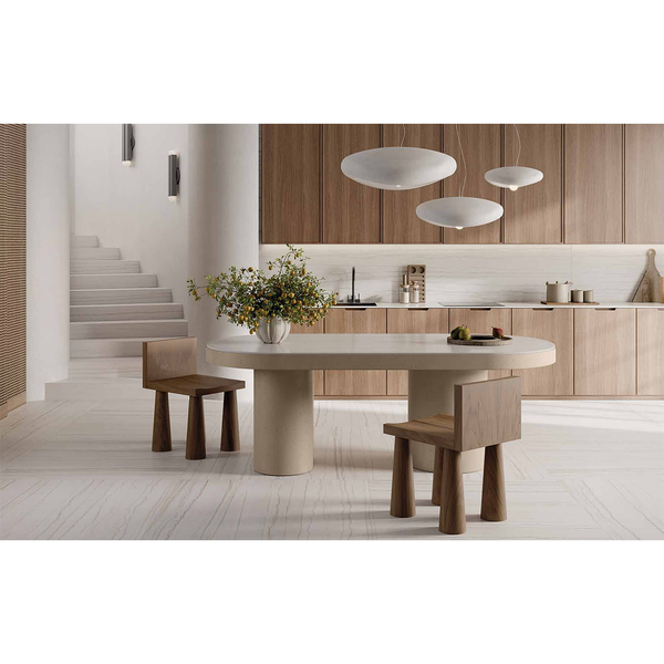 Nuvola White Italian Porcelain - Stone and Tile Projects 