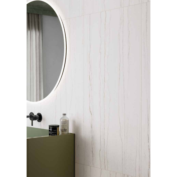 Nuvola White Italian Porcelain - Stone and Tile Projects 