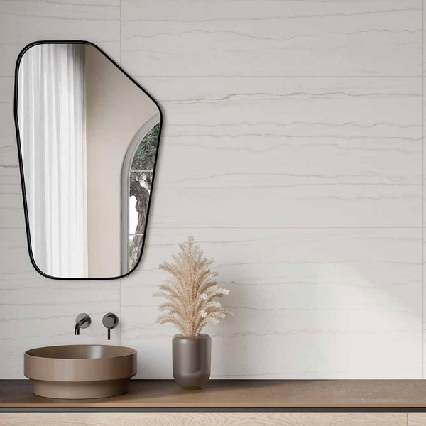 Nuvola White Italian Porcelain - Stone and Tile Projects 