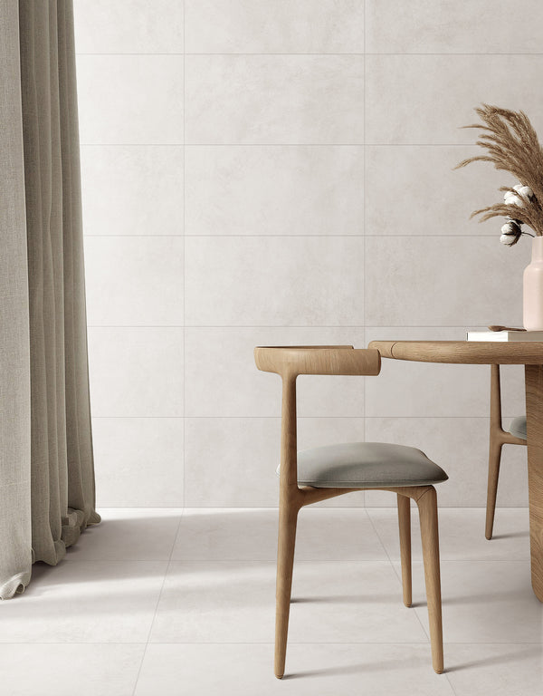 Palma Bianco Venetian Plaster Porcelain