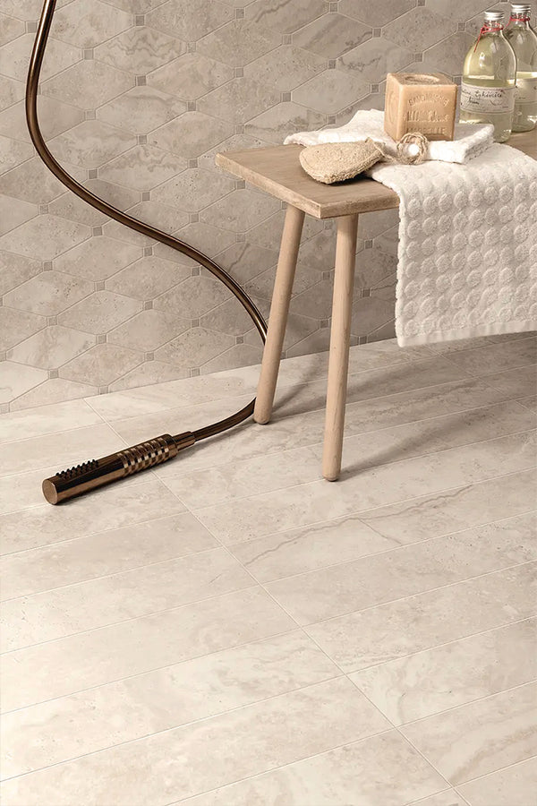 Pescara Travertine Bone Italian Porcelain