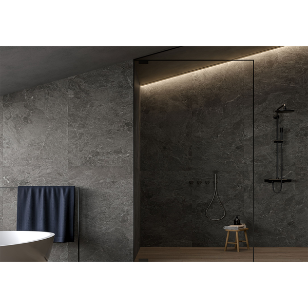 Rhyven Dark Grey Limestone Porcelain
