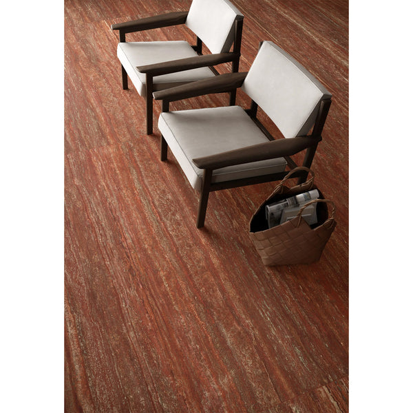 La Muralla Rouge Travertine Veincut Porcelain - Stone and Tile Projects 