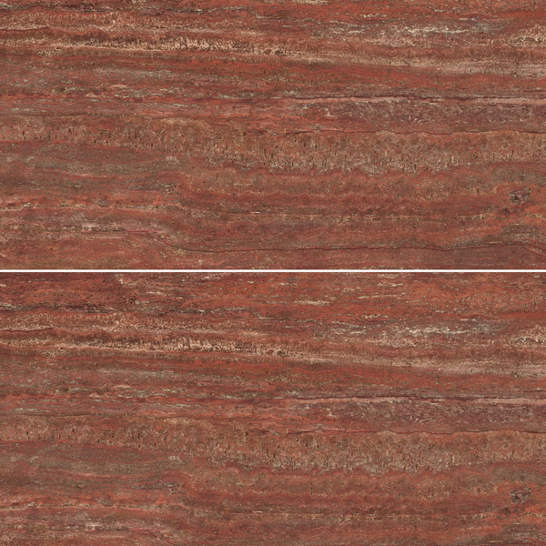 La Muralla Rouge Travertine Veincut Porcelain - Stone and Tile Projects 