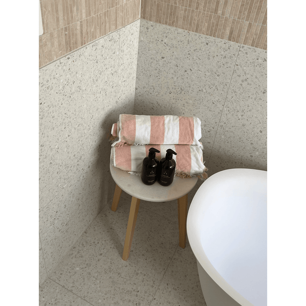 Fine Grain White Terrazzo STP-07 - Stone and Tile Projects 