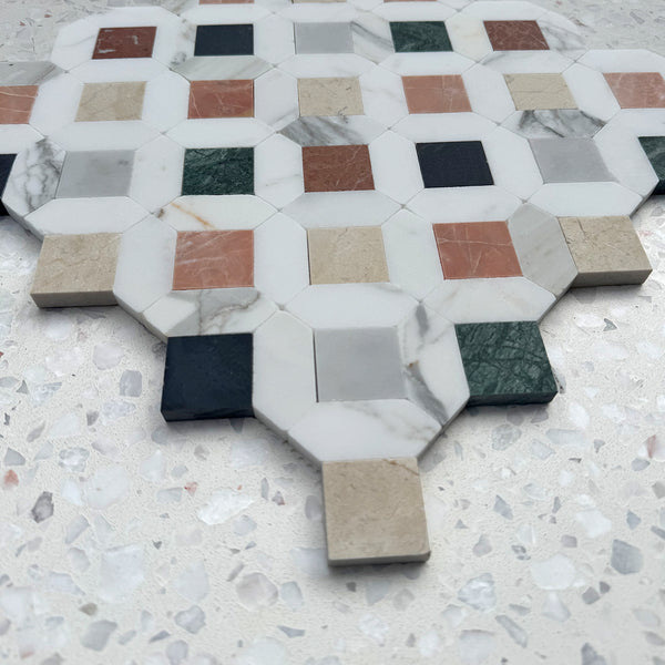 Sassari Calacatta Jolly Marble Mosaic