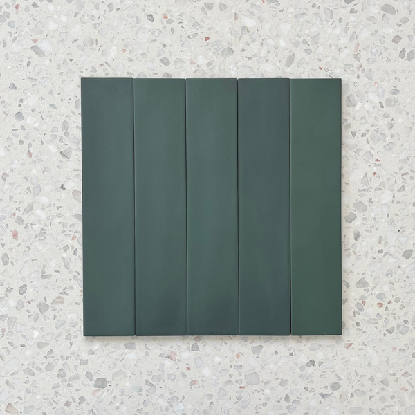 Valley Forest Green Subway Porcelain - Stone and Tile Projects 