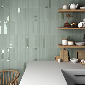 Valley Mint Subway Porcelain - Stone and Tile Projects 