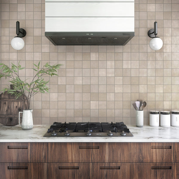 Ash Grey Zellige Moroccan Porcelain 100x100 - Stone and Tile Projects 