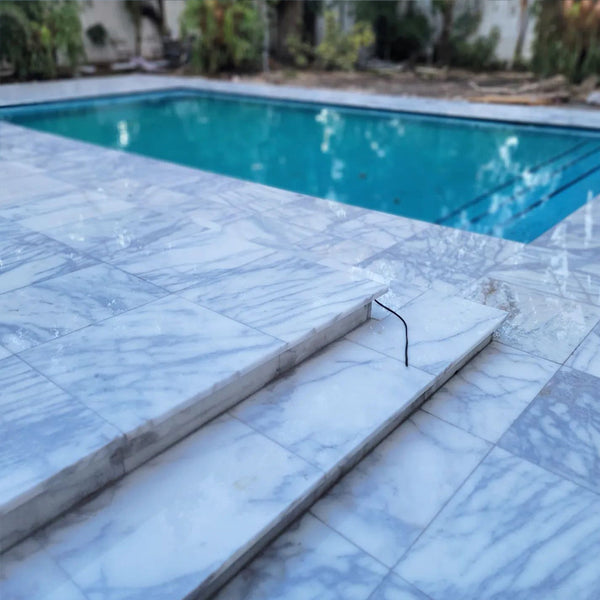 Athena Blanco SandBlasted Marble