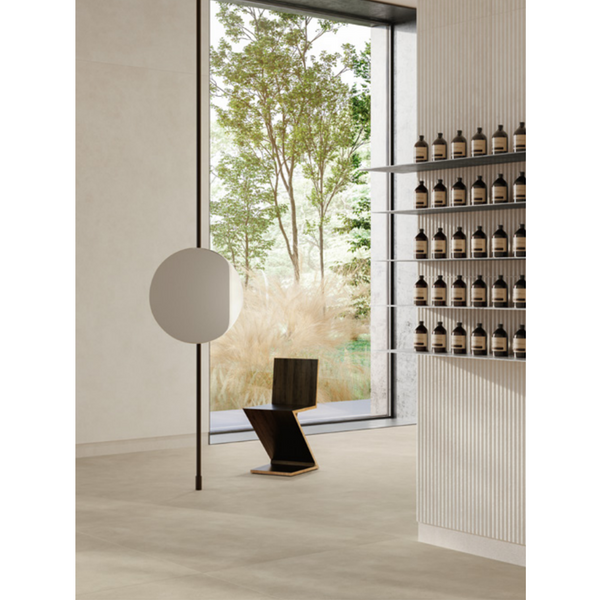 Biella Ivory Concrete Italian Porcelain