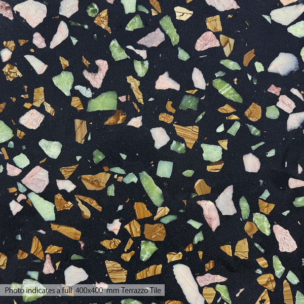 Carbon Clay Coarse Grain Terrazzo STP-26