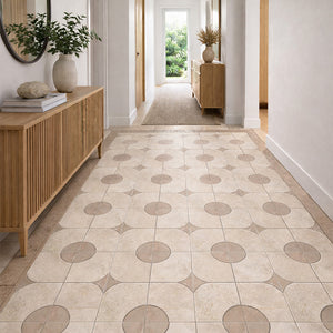 Chiaro Travertine Stella Cupola mosaic - Stone and Tile Projects 