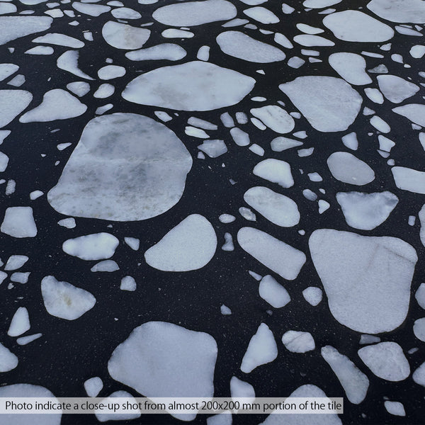 Coarse Grain Black Terrazzo STP-09