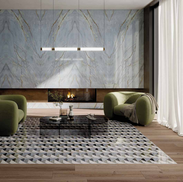 Nuvola Deep River Italian Porcelain - Stone and Tile Projects 