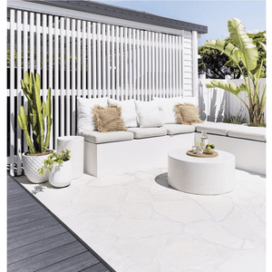 White Sand Tumbled Limestone - Stone and Tile Projects 