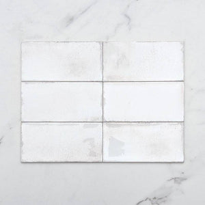 Bianco White Spanish Subway Ceramic 200x100