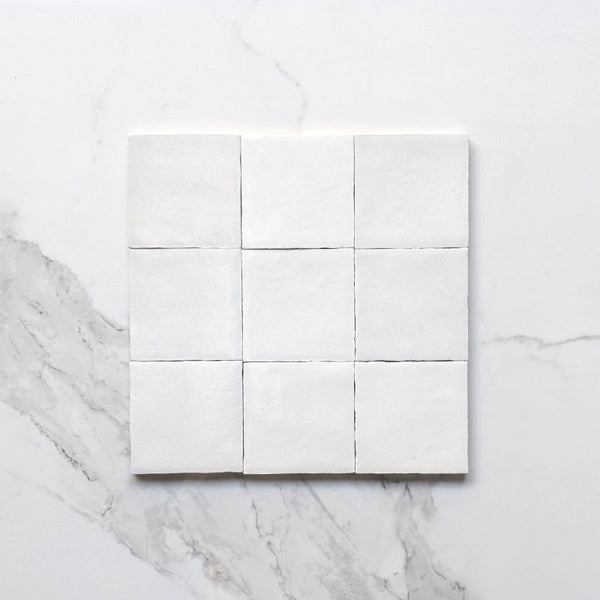 Bianco Zellige Moroccan Porcelain 100x100