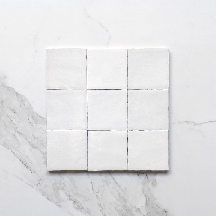 Bianco Zellige Moroccan Porcelain 100x100