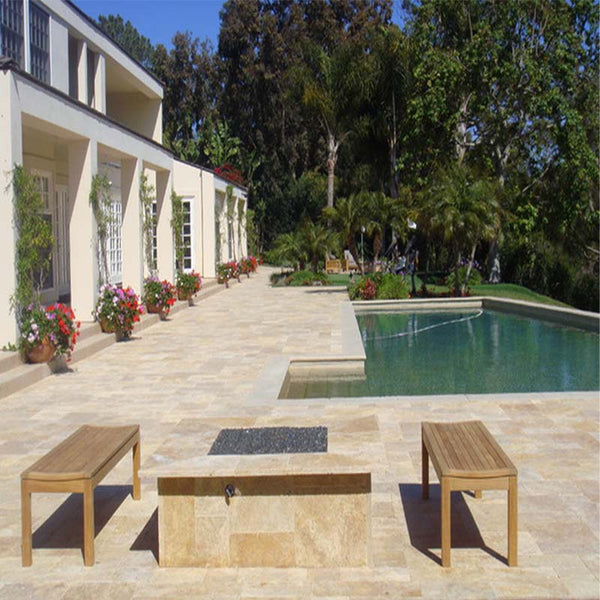 CLASSIC TUMBLED TRAVERTINE PROJECT PHOTO 2