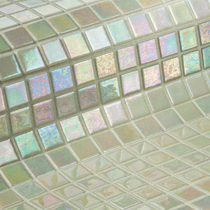 Iris Marfil Glass Mosaic Pool Tile - Stone and Tile Projects 